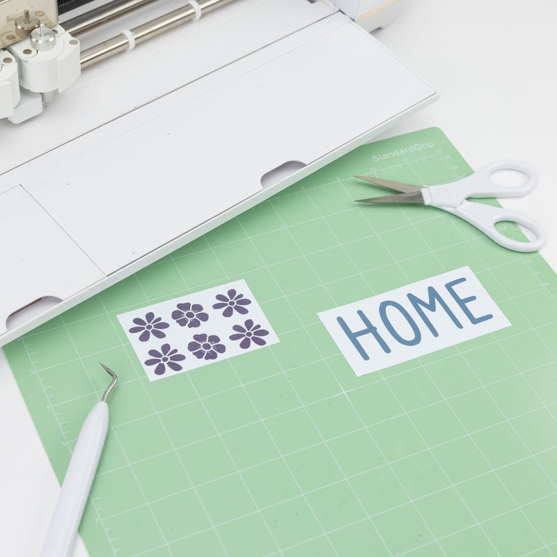 Permanent Craft Vinyl Sheets - Cool Tone Sampler for DIY Projects - 12x12 Inches