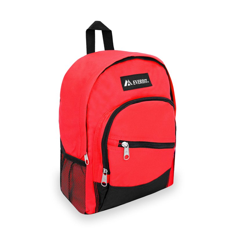 Unisex 13-Inch Slant Pocket Backpack with Front Zippered Pocket
