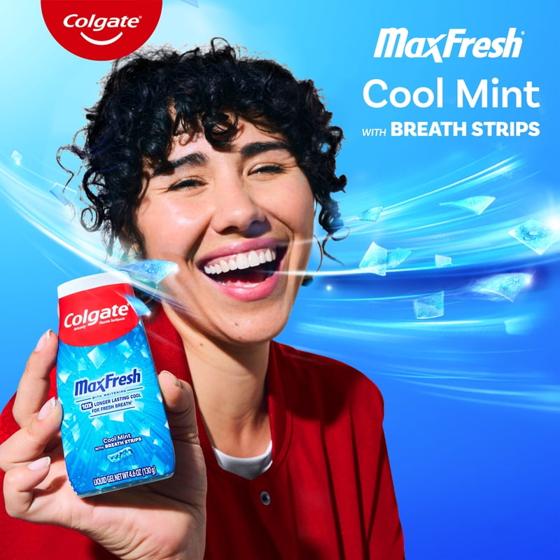 Colgate MaxFresh Clean Mint Toothpaste - 12 Pack, 4.6 oz Each