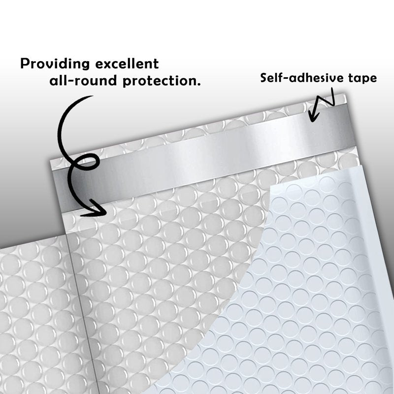 500 Pack Poly Bubble Mailers 4x7 Inches Self-Sealing Envelopes USPS Approved