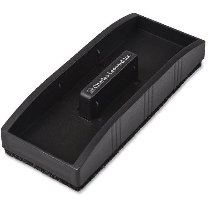 Magnetic Whiteboard Eraser with Marker Holder 2x5 Inch - Black