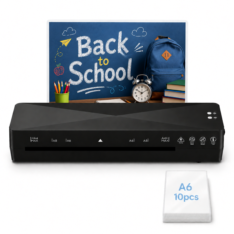 A4 Thermal Laminator Machine with Hot Cold Modes, Fast Warm Up, Jam Release, Bubble-Free for Home Office School