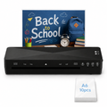 A4 Thermal Laminator Machine with Hot Cold Modes, Fast Warm Up, Jam Release, Bubble-Free for Home Office School