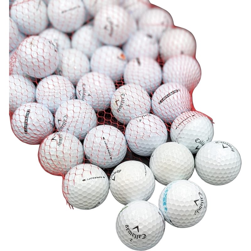 Golf Ball Planet Callaway Supersoft Recycled Golf Balls 50 Pack 4A/Near Mint - White