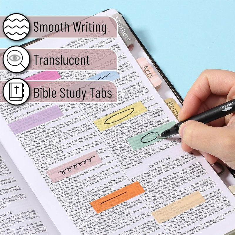 Colorful Book Tabs - 3200 Reusable Sticky Index Tabs for Organizing & Highlighting