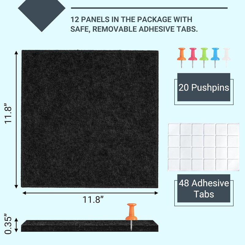 48x36 Inch Wall Cork Board with Pushpins - Bulletin & Memo Board for Office & Home