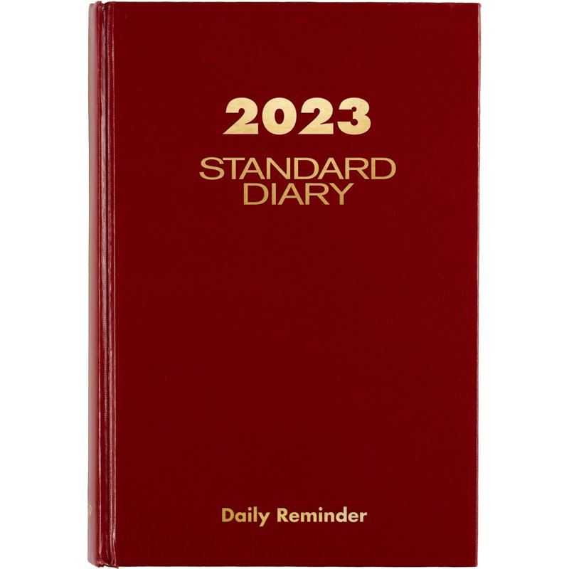 Daily Diary 2023 Planner with Notes and Monthly Summary - Small 5.75 x 8.25 Inches