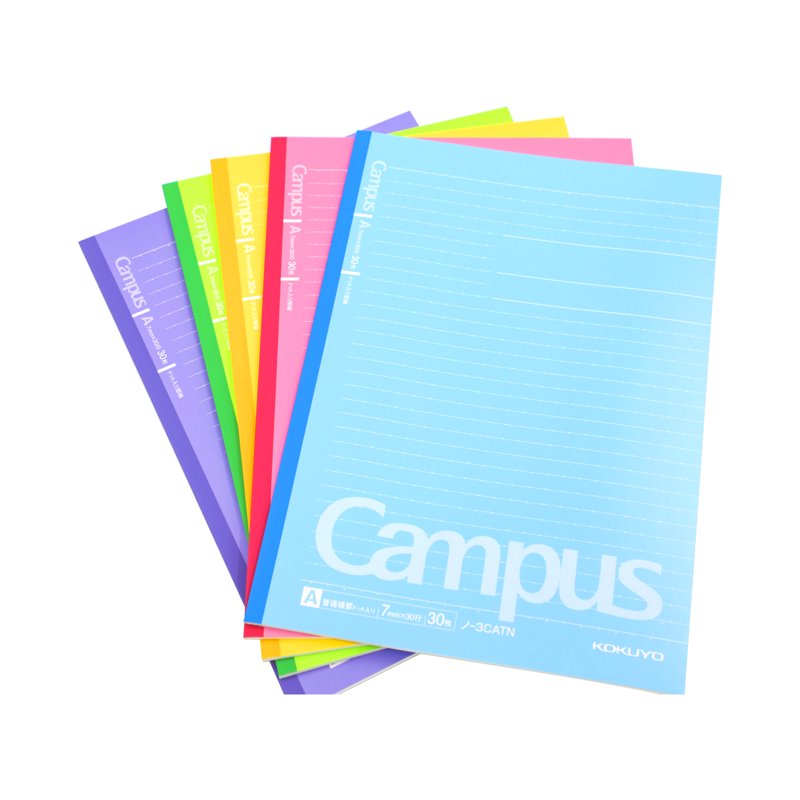 5 Pack Assorted Color Ruled Notebooks - Semi-B5, Wireless Binding