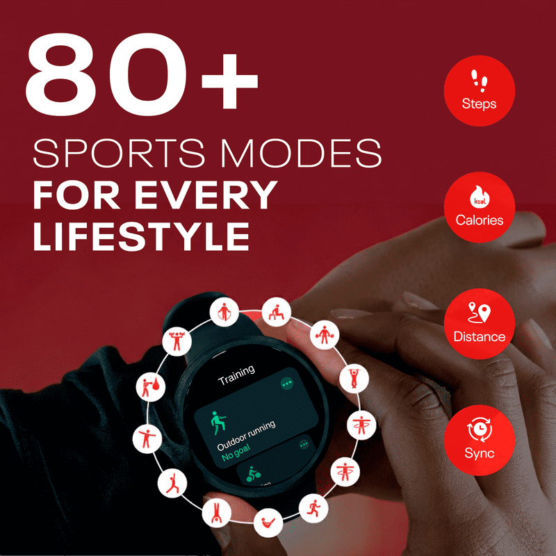 Smart Fitness Tracker Watch with Heart Rate & SpO2 - Waterproof, Bluetooth Call