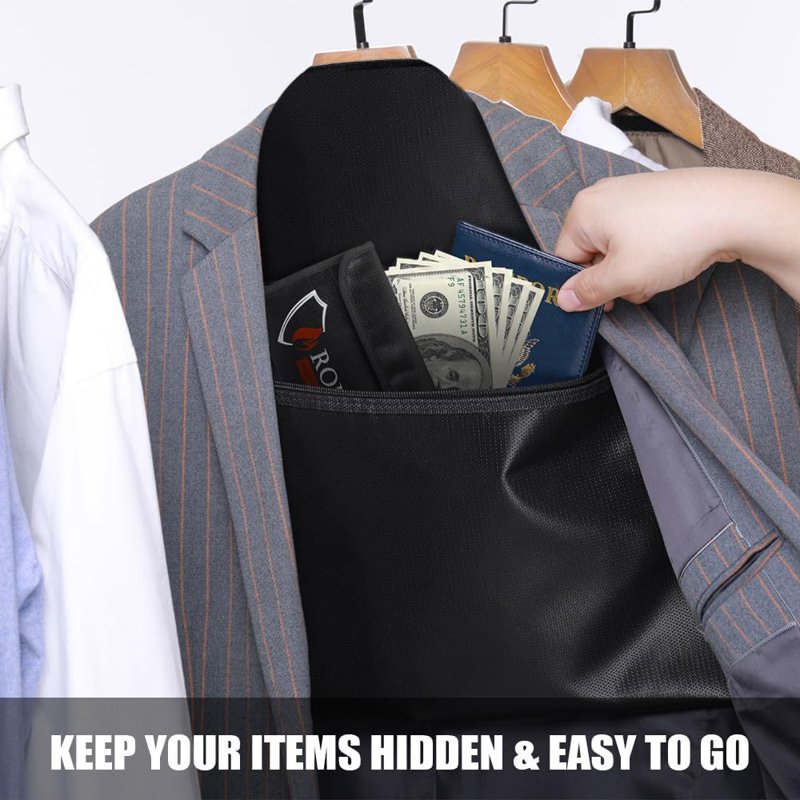 Fireproof Hidden Safe Hanger for Cash & Valuables – Discreet Closet Concealment