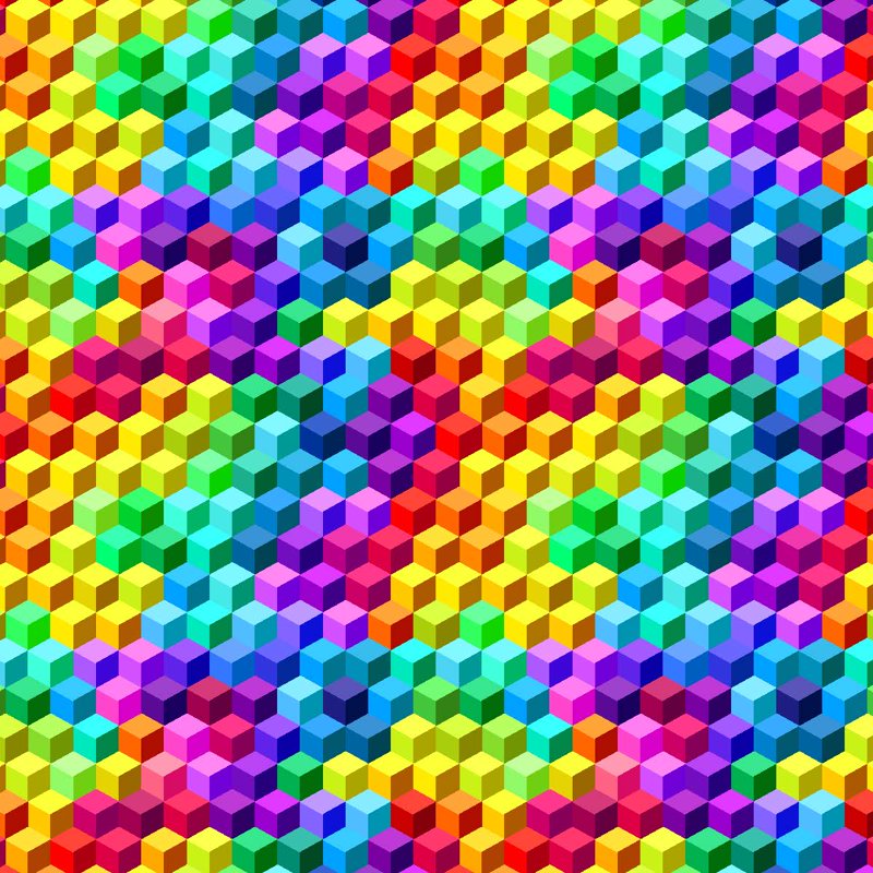 Rainbow Pattern Origami Paper Pack - 200 Sheets 6x6 Inch with Instruction Booklet
