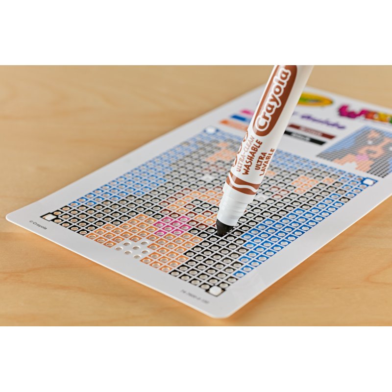 Kids Pixel Art Coloring Kit with Wixel Panels & Markers - Creative Art Set for Children