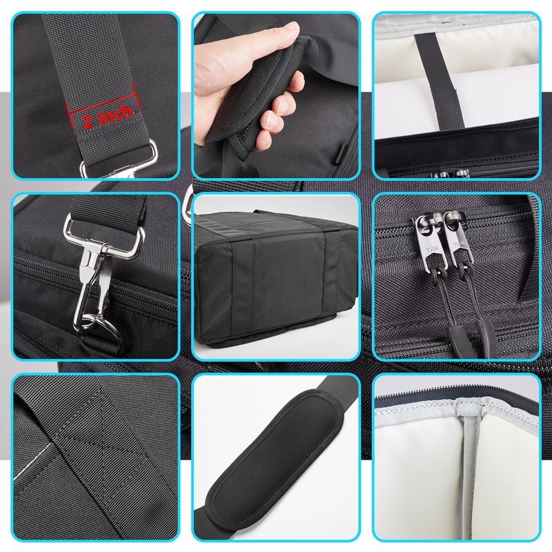 Rolling Sewing Machine Case with Universal Wheels & YKK Zippers - Fits Most Standard Models