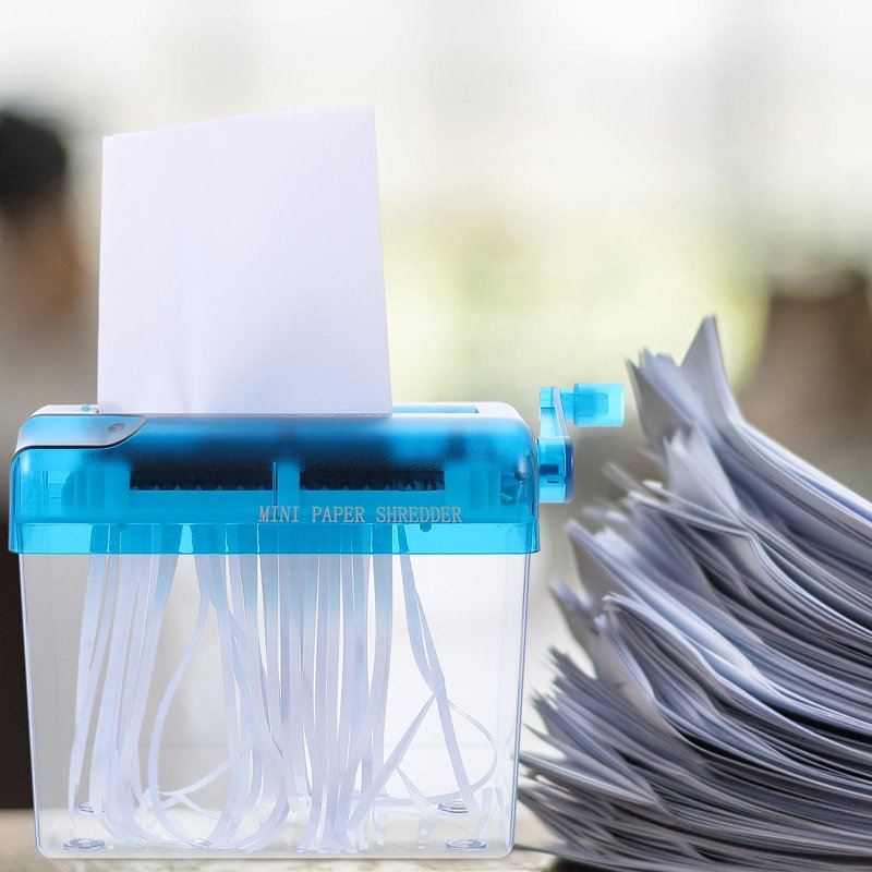 Handheld Paper Shredder for Home & Office Use, Compact Personal Document Security