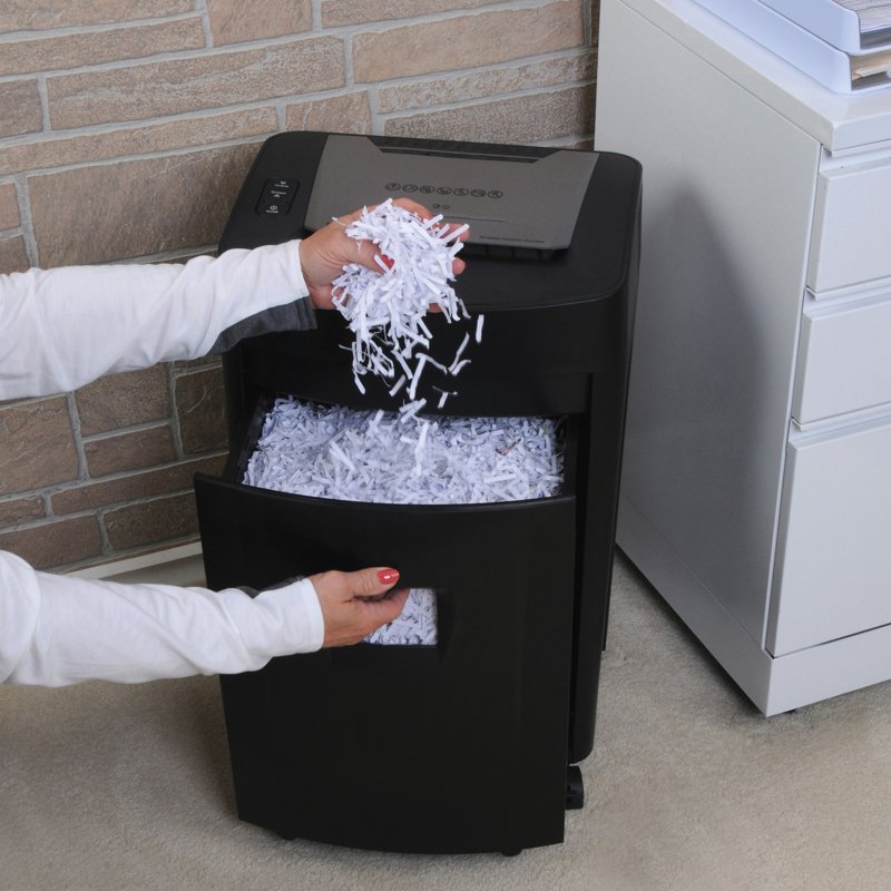 20-Sheet Crosscut Paper Shredder with Basket & Continuous Run