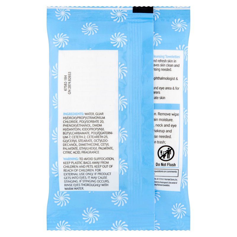 Makeup Remover Cleansing Towelettes for Travel - Gentle, All Skin Types