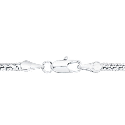 1/2 Ct Diamond Twisted Necklace in Silver Tone over Brass - 18 Inch