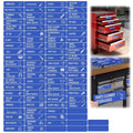 Magnetic Toolbox Labels 90 Pcs - Tool Chest Organization for Garage & Workshop