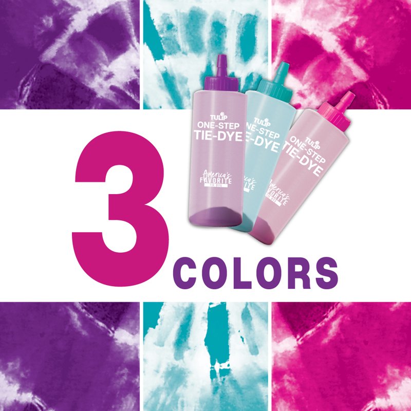 Tie-Dye Kit - 3 Colors for DIY Tie Dye Projects, 2 Pack