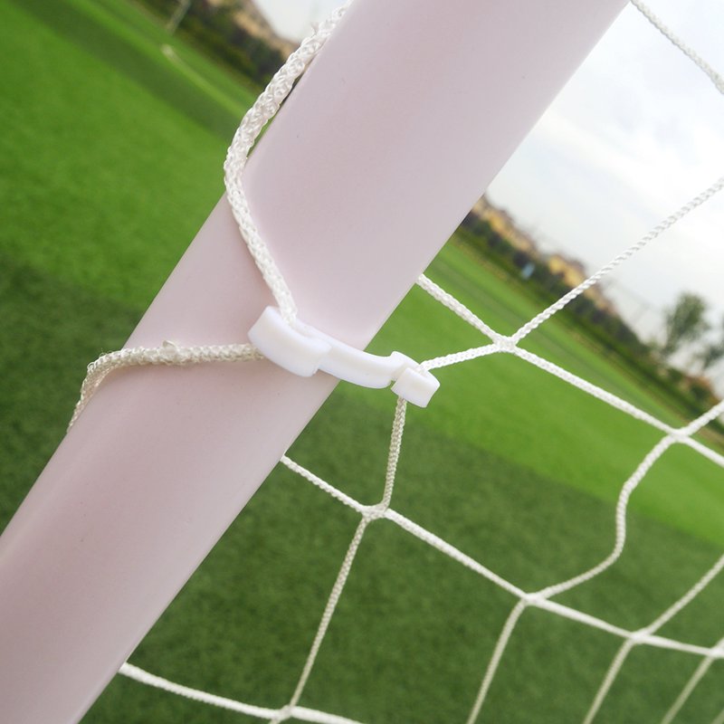 Portable 8x5x2.7 ft Soccer Goal with Net and Anchors – Outdoor Practice Training Aid, White