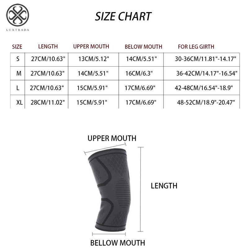 Breathable Knee Support Sleeves for Sports Injury Recovery & Pain Relief