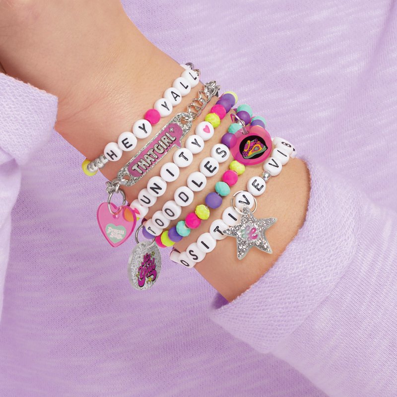DIY Nail Art & Bracelets Kit for Kids - Create 6 Custom Jewelry & Nails