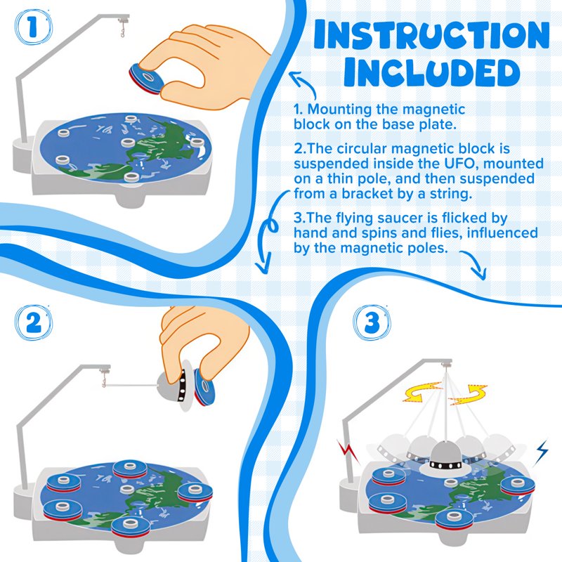 Magnetic Science Kit for Kids 12-in-1 STEM Educational Toys Gift for Boys & Girls