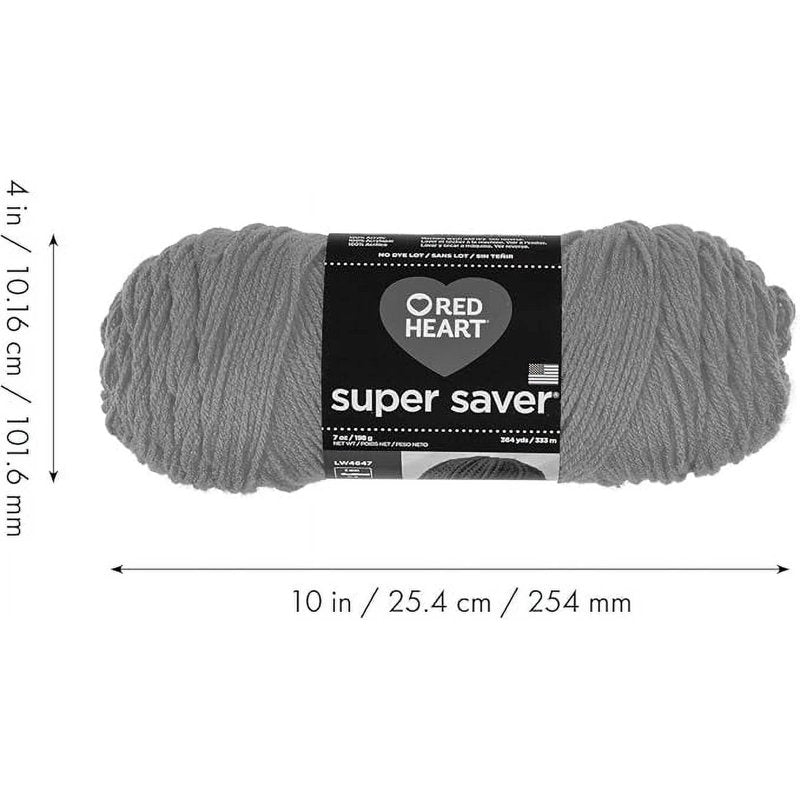 Red Heart Super Saver Worsted Weight Yarn 3 Pack - Acrylic, Multiple Colors
