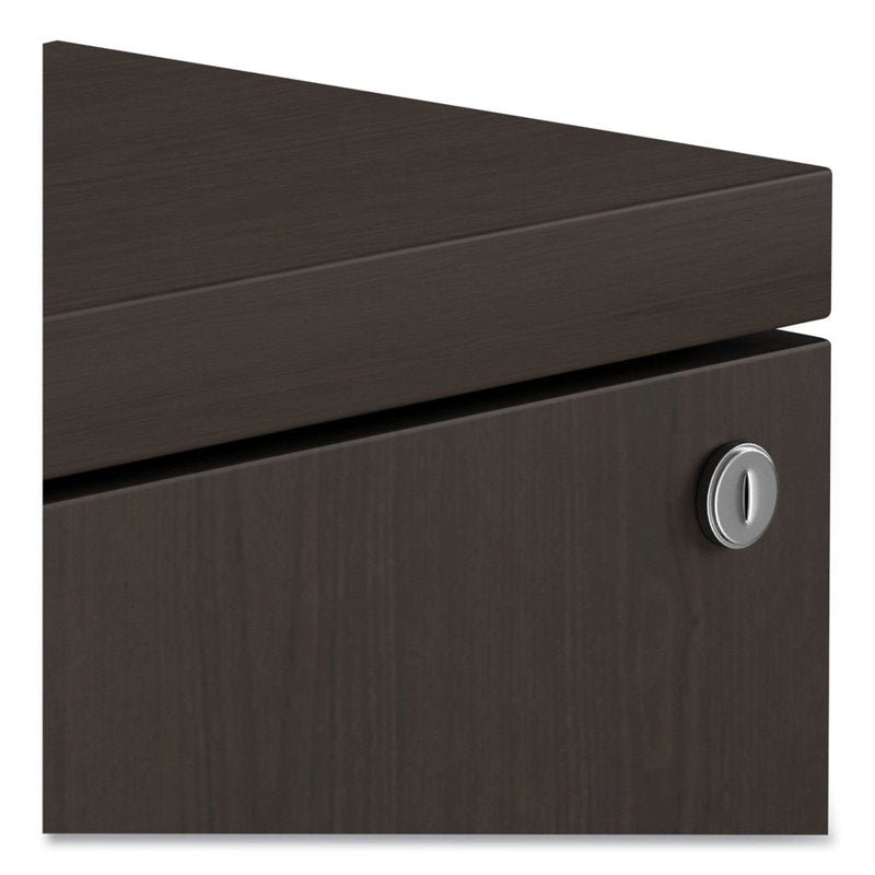 Alera Valencia Mobile File Pedestal - Espresso, 2-Drawer Office Storage