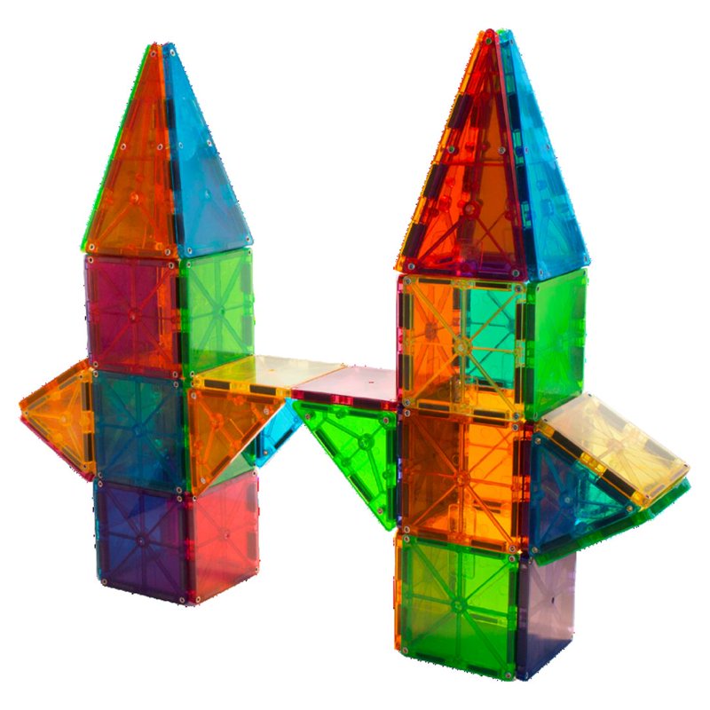 Magna-Tiles Classic 100-Piece Magnetic Building Set for Kids & Classroom