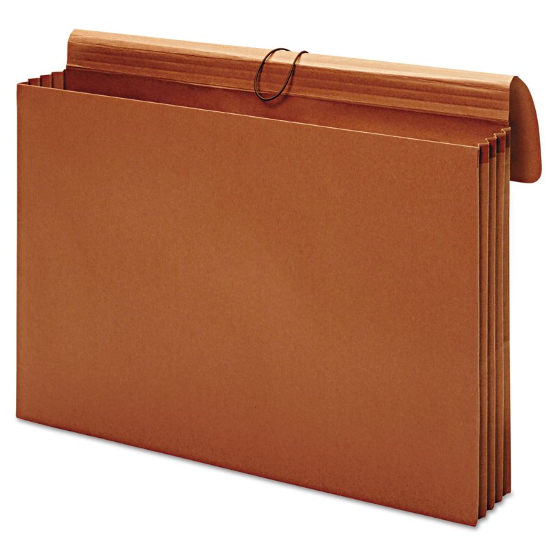 Expanding Wallet 3.5 Inch Capacity - Brown Document Wallet for 12x18 Paper