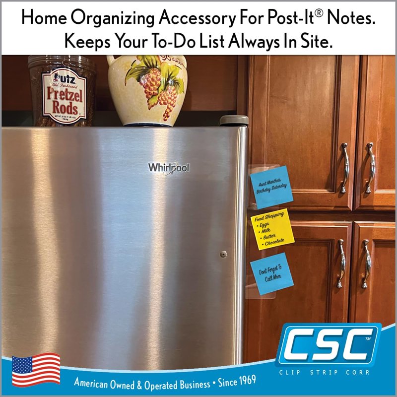 Monitor Memo Board 2-Pack - Sticky Note Holder for Computer Screen, Desk Organizer