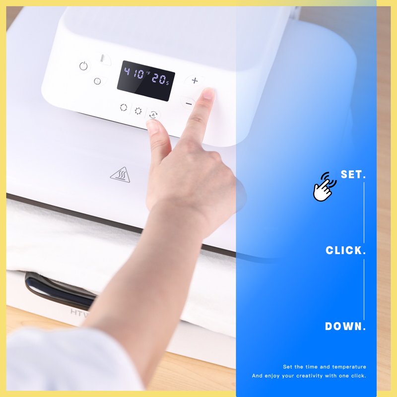 Automatic Heat Press Machine for Transfer Vinyl & Sublimation Projects 15x15in