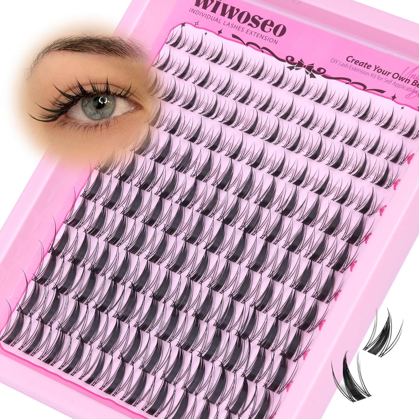 Manga Eyelash Clusters - Natural Look Anime Lash Extensions (8-16MM) for Beginners