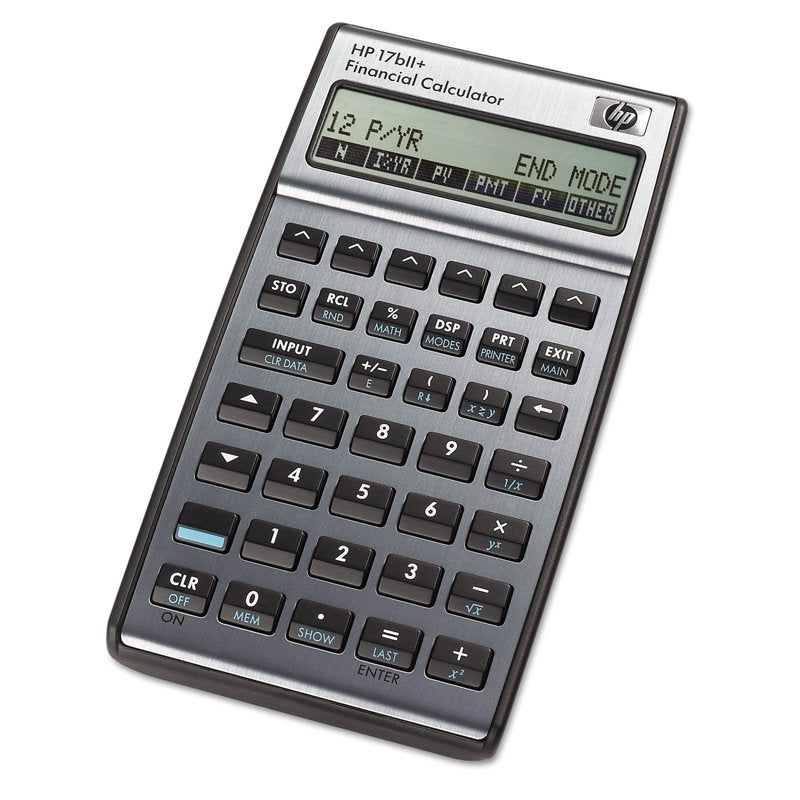 Financial Calculator HP 17bII+ 22-Digit LCD for Business & Finance