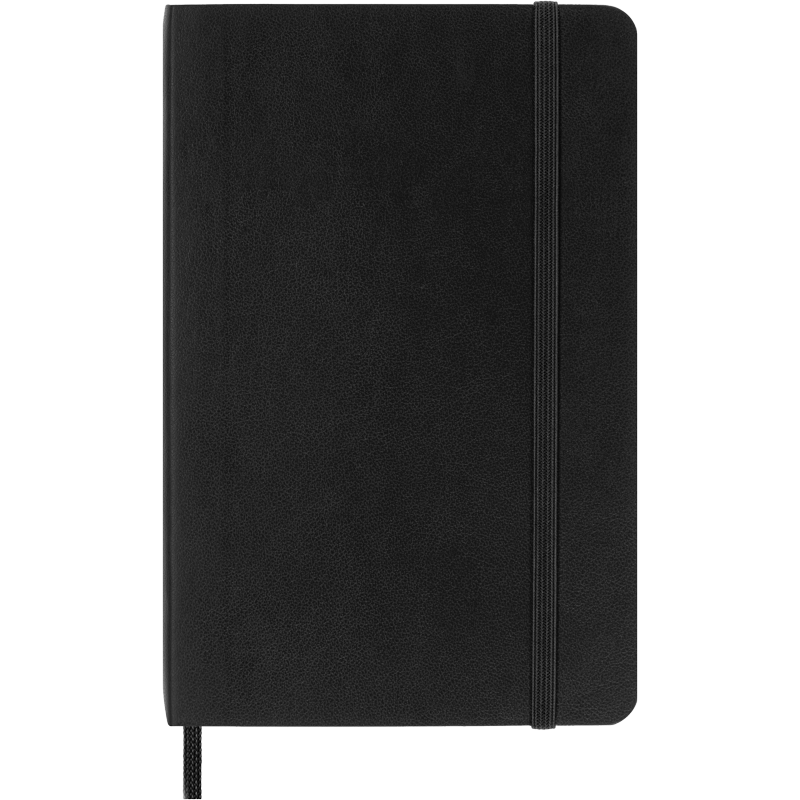Pocket Notebook - Classic Black Soft Cover, 3.5 x 5.5 inches, FSC-Certified Paper