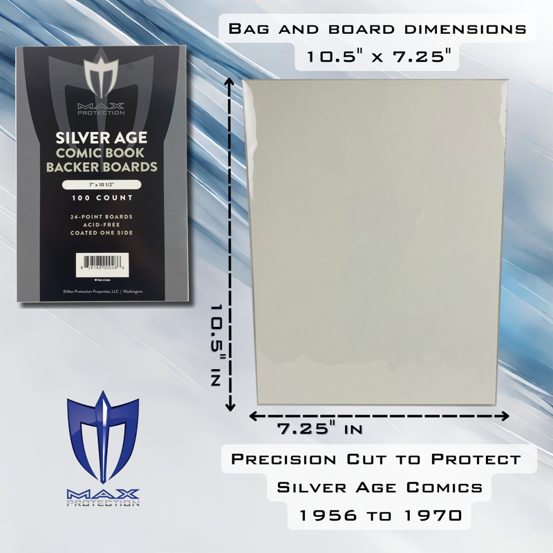 Comic Book Bags and Boards Set - Clear 100 Pack for Collectors