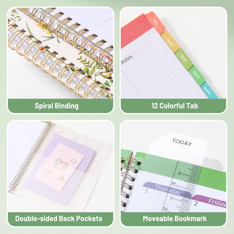 Teacher Planner 2026-2027 Academic Year - 8.5x11 Daily Weekly Monthly Organizer with Tabs & Wildflowers
