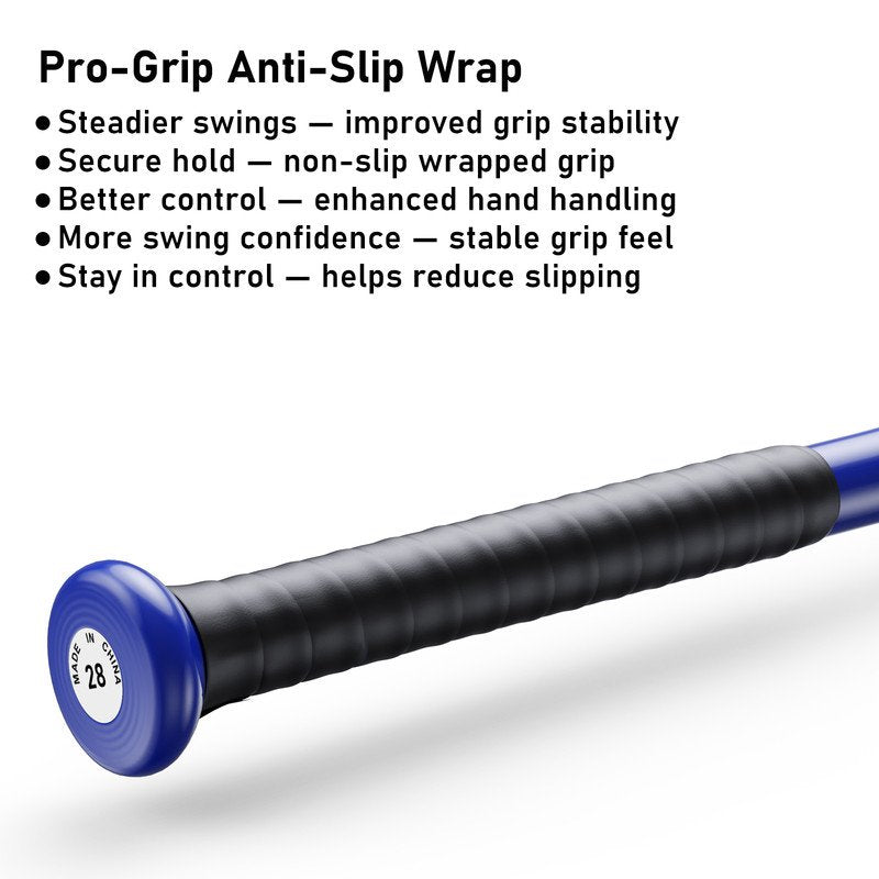 Weighted Baseball Bat Swing Trainer 28 Inch Practice Bat for Youth & Softball