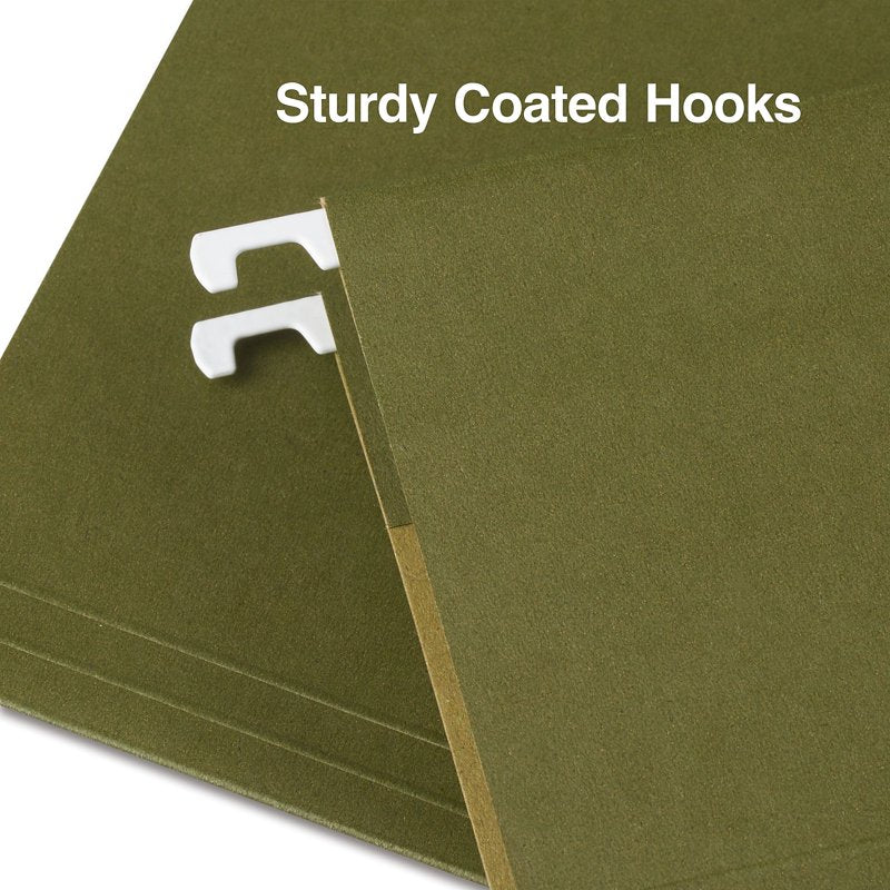 Legal Size Green Hanging File Folders - 50 Pack for Office Organization