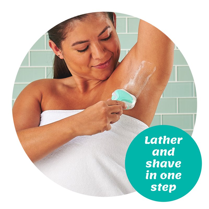 Women's Razor Handle & Refill Blades Set - Sensitive Care, 4-Blade Pivoting Head