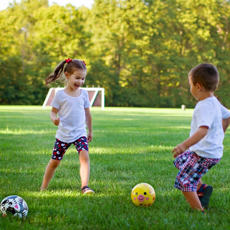 Daball Kid Size 1 Soccer Ball with Pump - Fox Variation