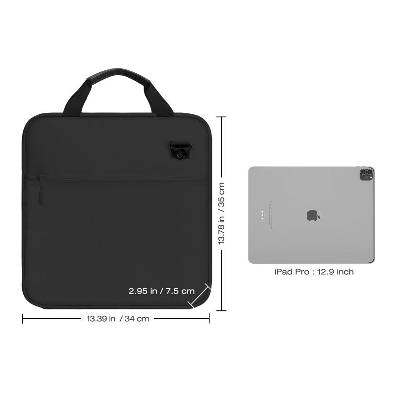 2 Inch Zipper Binder with 3 Ring Capacity for 500 Sheets - Multi-Pocket Office Organizer