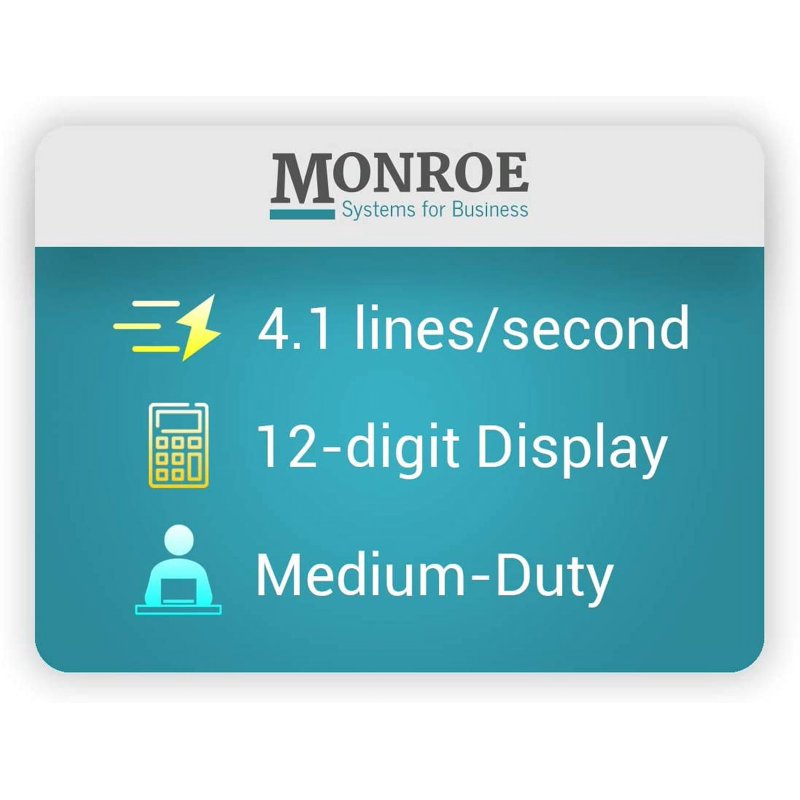 Medium-Duty 12-Digit Color Printing Calculator for Office & Business