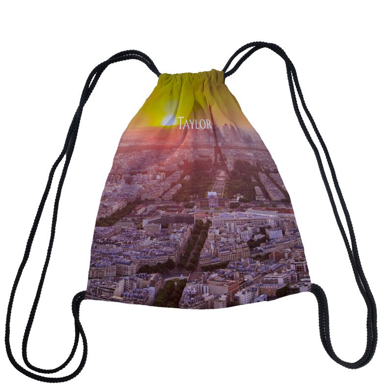 Customizable Lightweight Gym Drawstring Bag 14x16.5 Polyester Unisex