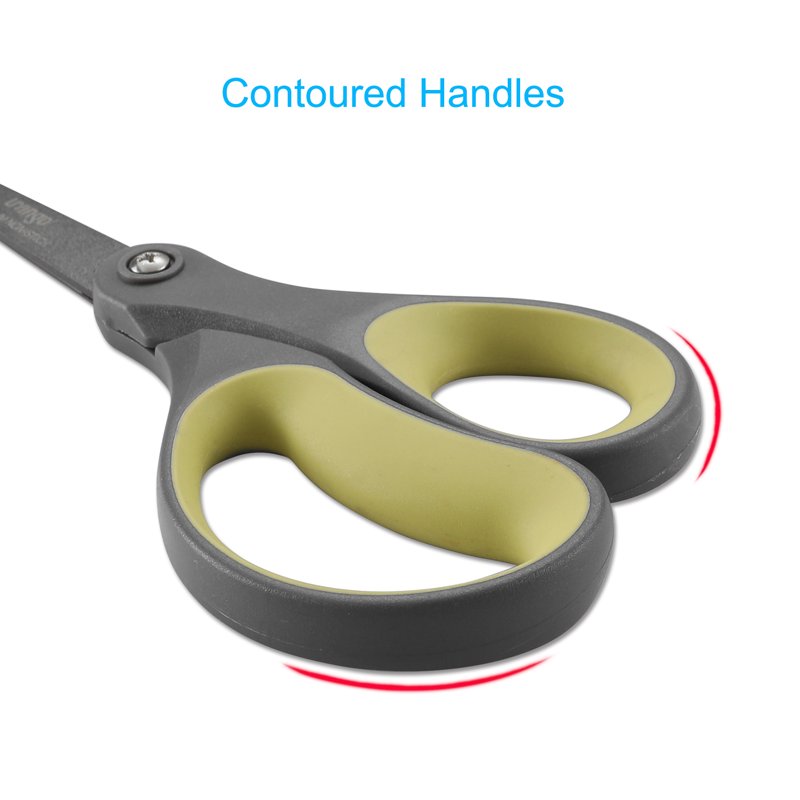 LIVINGO Titanium All-P Purpose Scissors 8 Inch – Green/Gray 2 Pack