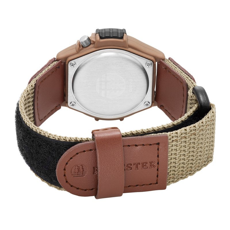 Casio Men's Tan Nylon Strap Wristwatch with LED Backlight Water-Resistant Model FT500WC-5BVCF