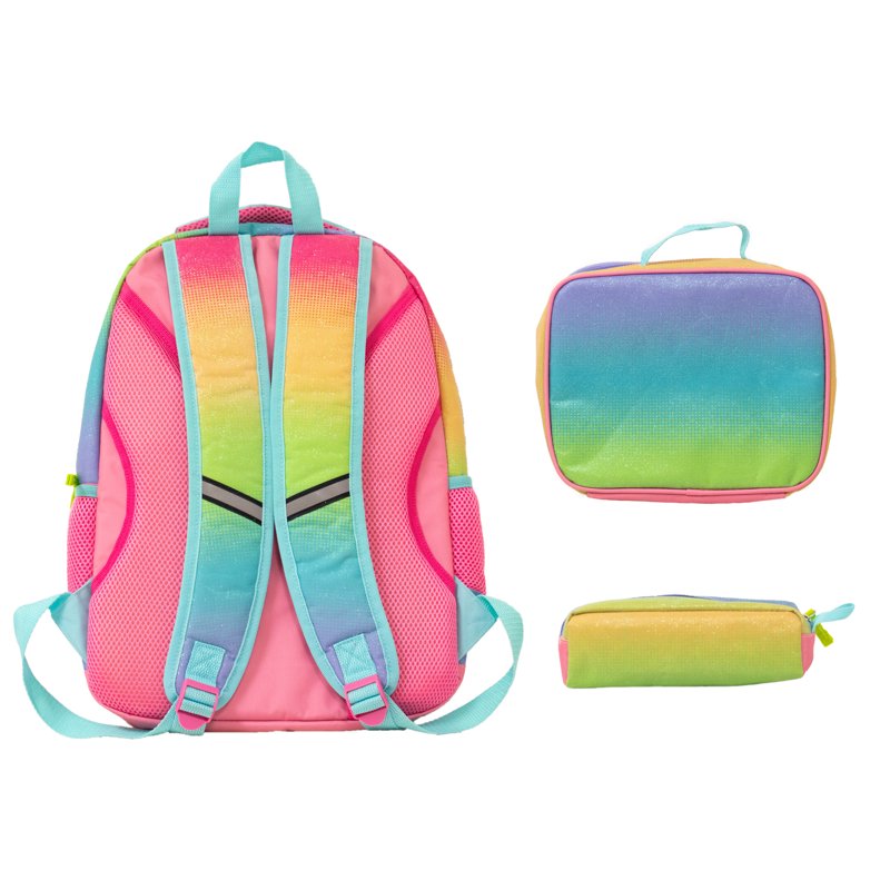 Kids Glitter Backpack with Matching Lunch Bag & Pencil Pouch - Western Chief