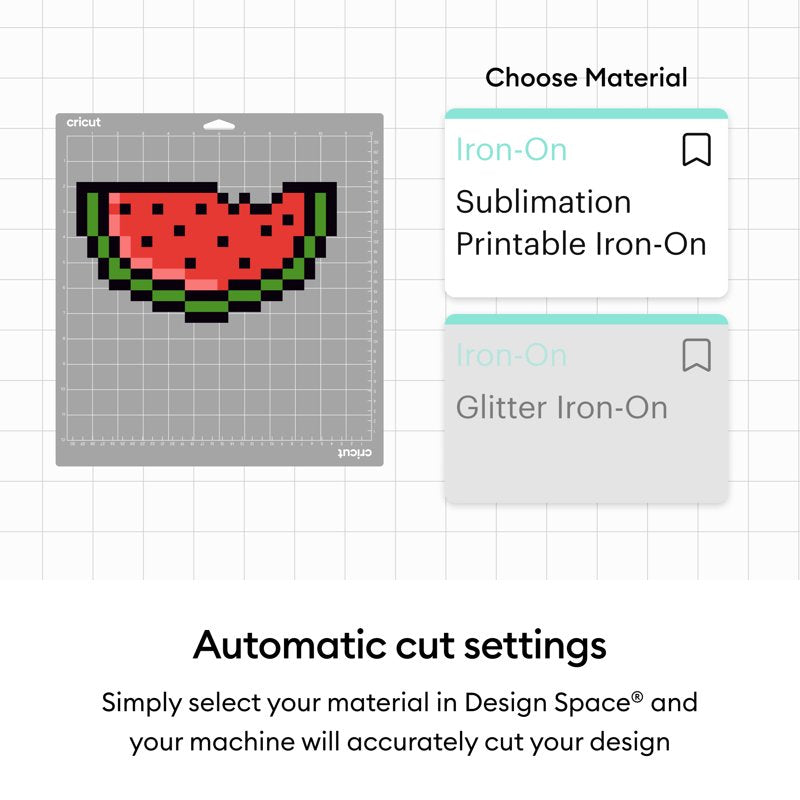 Cricut Sublimation Printable Iron-On Sheets 8.5 x 11 Inches 10 Pack