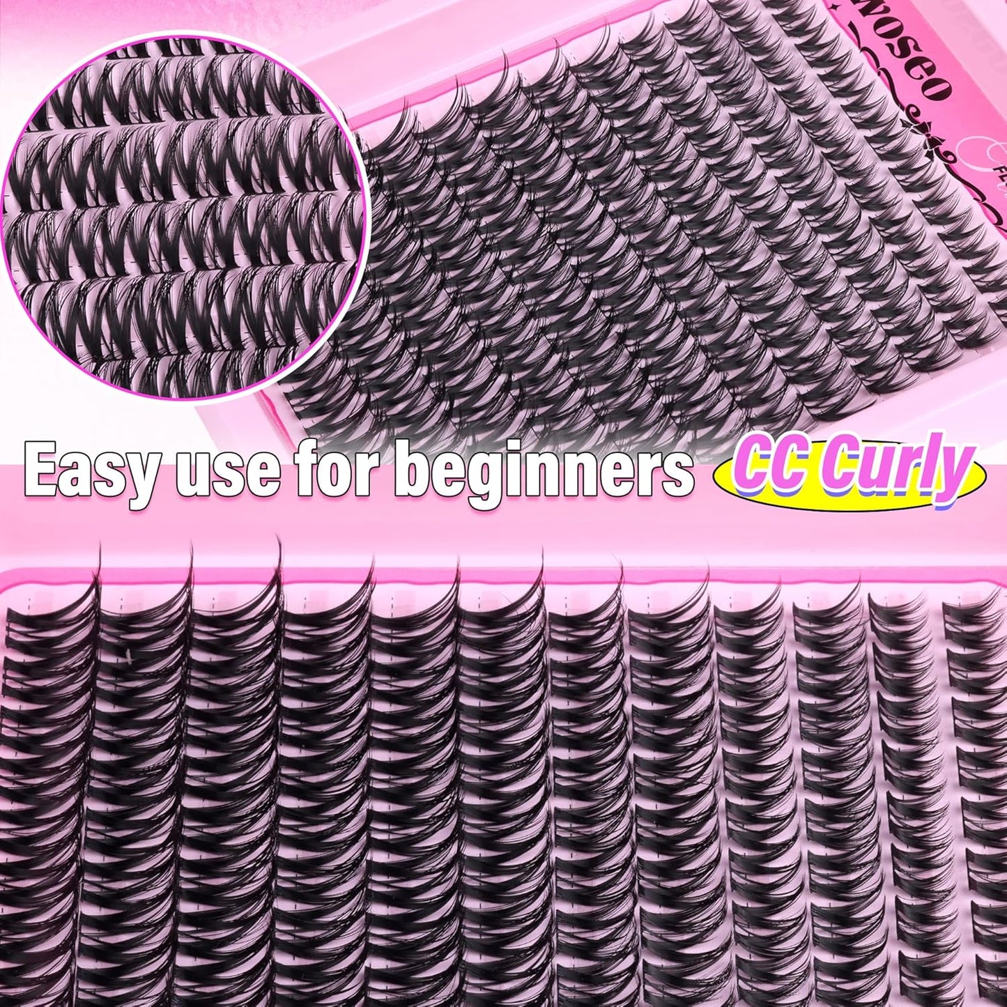 Manga Eyelash Clusters - Natural Look Anime Lash Extensions (8-16MM) for Beginners